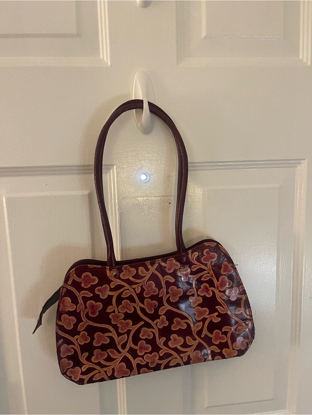 Fair Trade Style Faux Leather Shoulder Bag